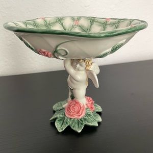 Vintage 1996 Omnibus by Fitz And Floyd Compote Cherubs.